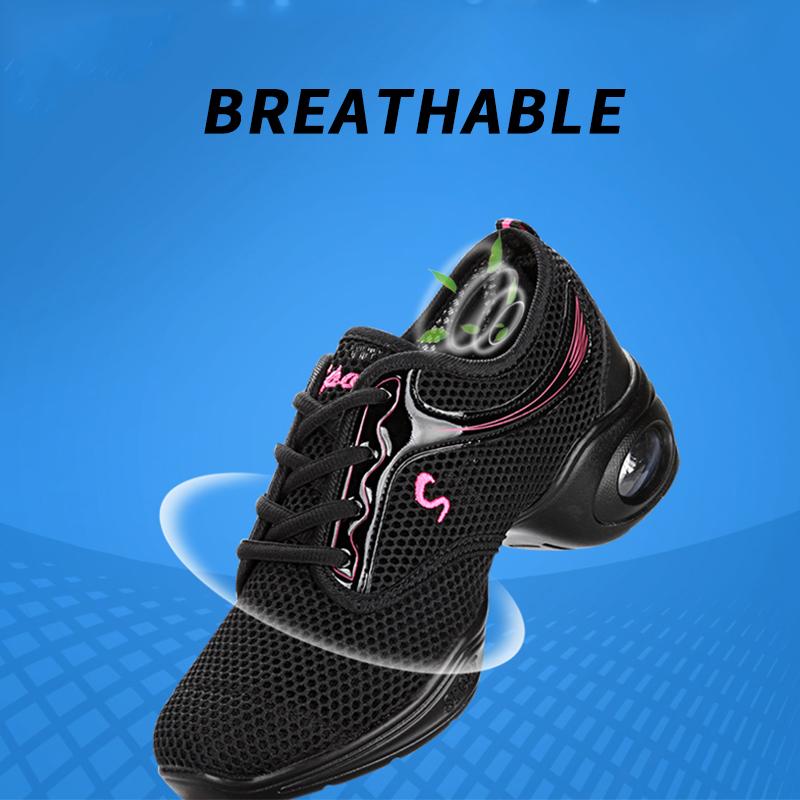 Women Air Cushion Shoes Dancing Sports Breathable Mesh Outdoor Sneakers