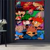 1pz Eddsworld Arazzo da Parete Fai da Te Tappeti da Parete Floreali Hippie Decorazioni per Dormitorio Arte da Parete