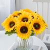 Artificial Sunflowers Silk Gerbera Vases Home Decor Garden Festival Bridal Accessories Clearance Wedding Diy Scrapbooks Outdoor