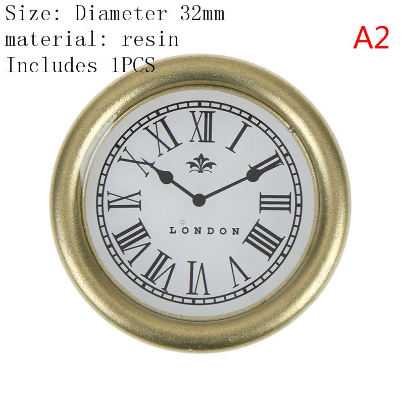 1:12 Scale Resin Dollhouse Miniature Wall Clock Play Doll House Miniaturas Home Decor Accessories Toy Pretend Play Furniture Toy