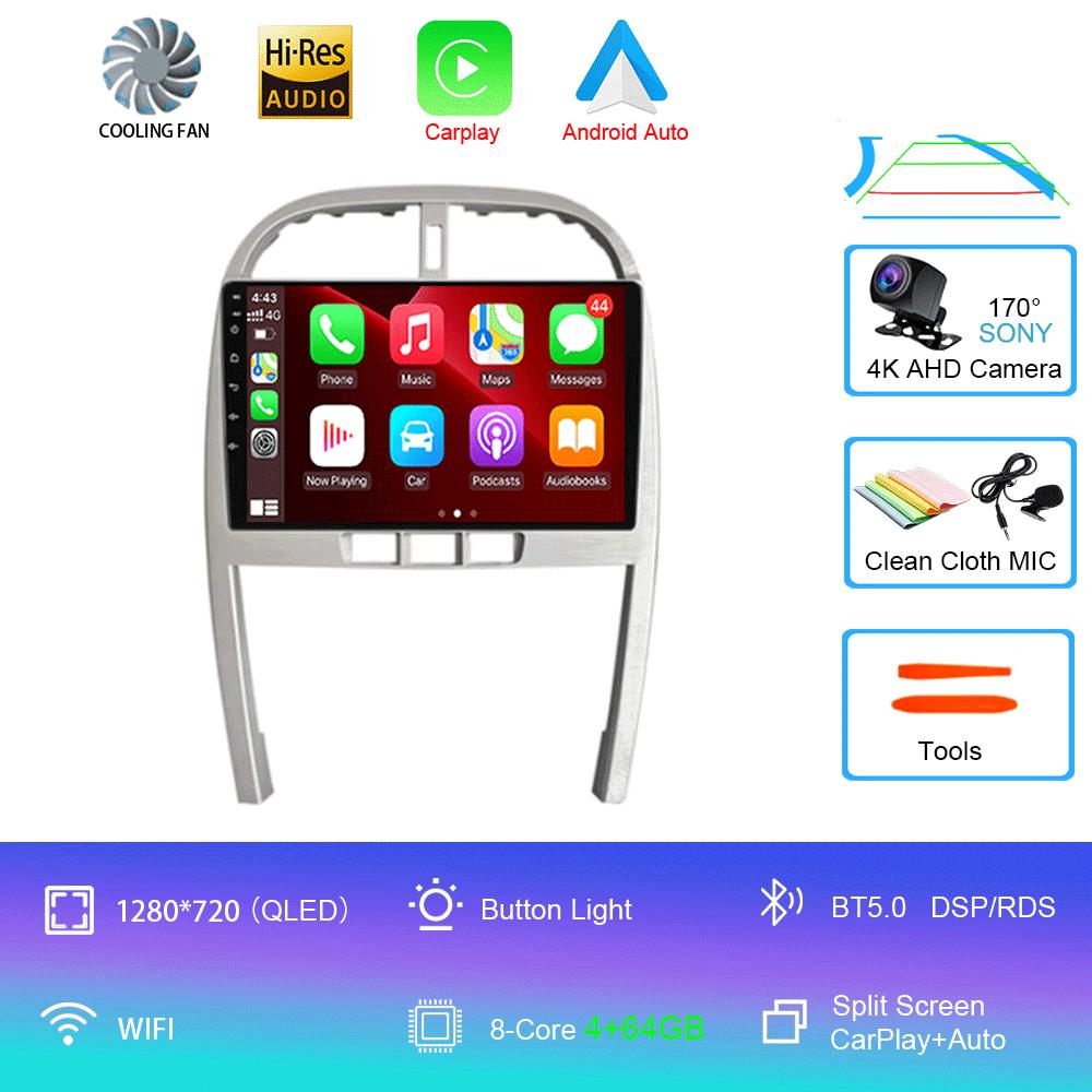 For Chery Tiggo 3 T11 FL 2009-2013 Car Radio GPS Navigation No DVD Player Android 14 4G WIFI BT Carplay AutoRadio DSP