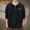 Men's Faux Two-Piece Casual Round Neck Sweatshirt
