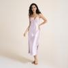 Yaoting Suspender Pajamas Women's Xia Bing Silk Sexy Split-ended Long Pajamas Bow Loungewear Suspender Skirt