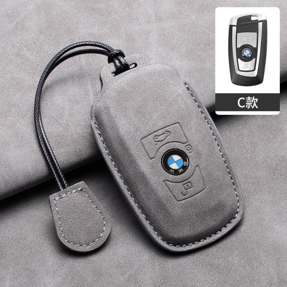 For BMW Key Cover for 5 Series 3 Series 525li 530 X1 X3 X4 X5 118i Hollow Design Protective Shell with Blade Keychain