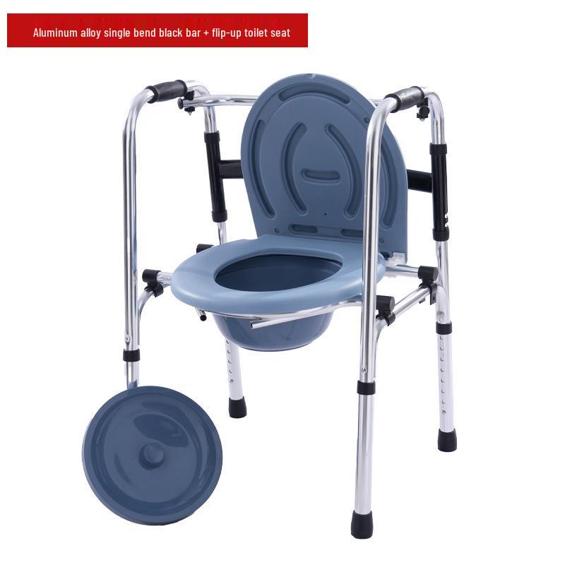 Stainless Steel Rollator Walker with Seat and Wheels - Rehabilitation Support Frame