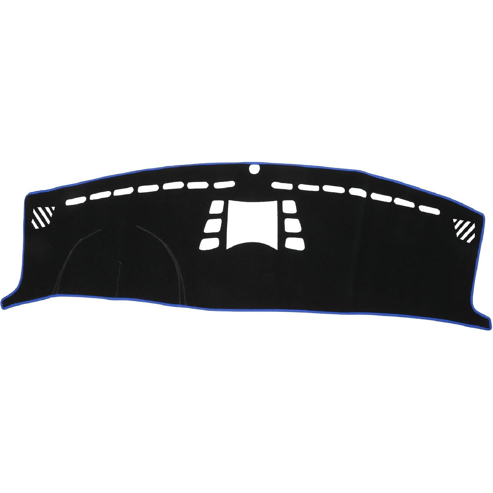 

Накладка на приборную панель, Нескользящий коврик из ковролина для приборной панели для Porsche Panamera 2010-2016, Высокая комплектация, Полиэстер, Черный/Синий, 1 шт.