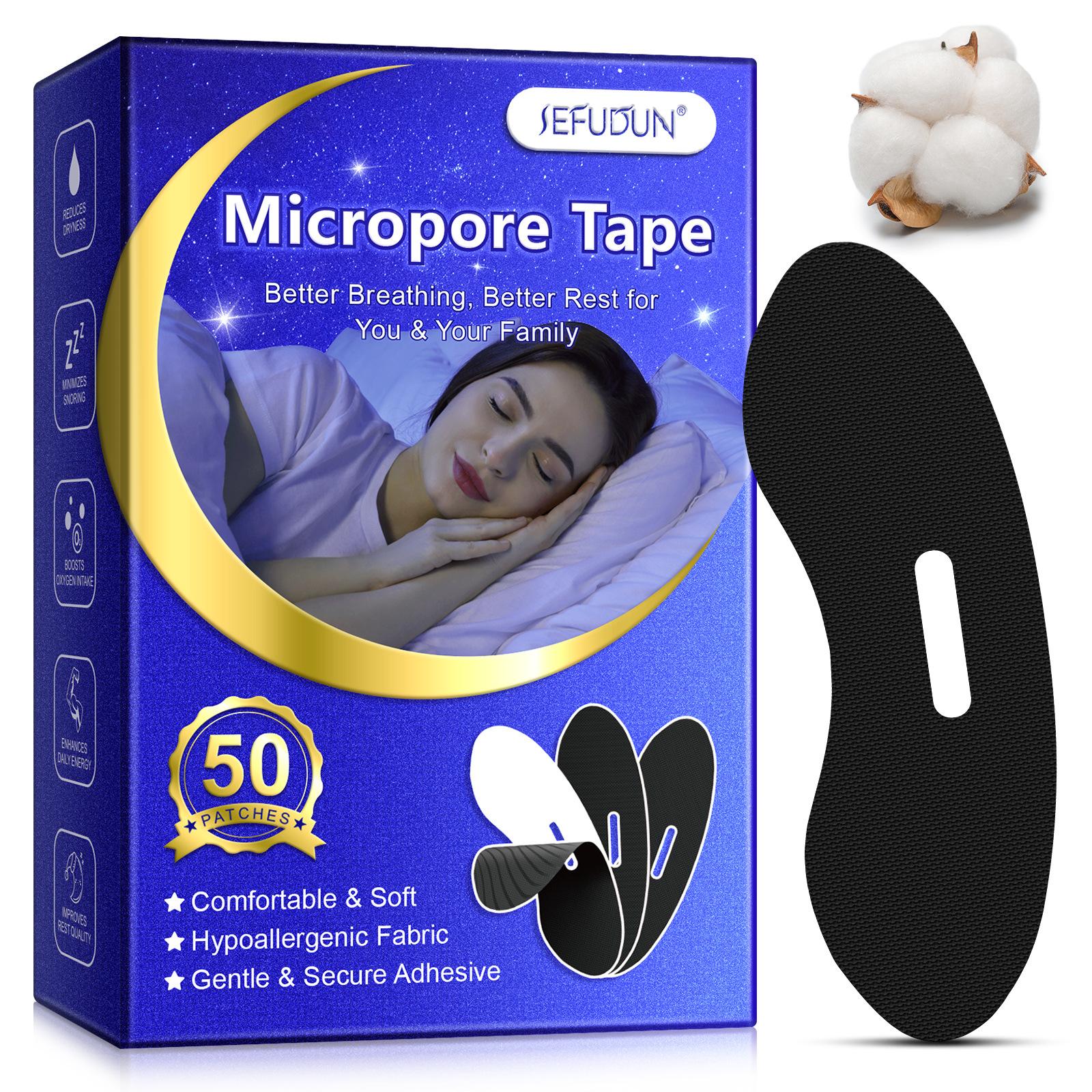 

50 шт. лента для рта для сна, держит рот закрытым, предотвращает храп, нежная полоска для сна для дома, путешествий, лента для рта для сна чёрный