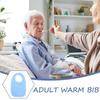 Adjustable Adult Bib for Elderly Seniors Special Needs Reusable Cotton Food Stain Protector for Eating Feeding Makeup Face