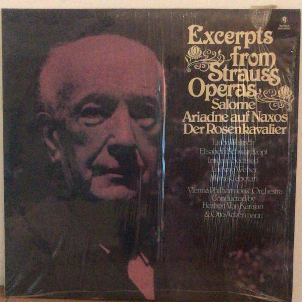 

LP Record VARIOUS Excerpts From Strauss Operas SH286 World Records UK Classical Used