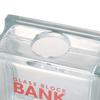 Dulton Glass Block Bank Square Transparent Coin Height Width Depth 80mm - Bank, 145mm, 145mm, (H20-0192SQ)