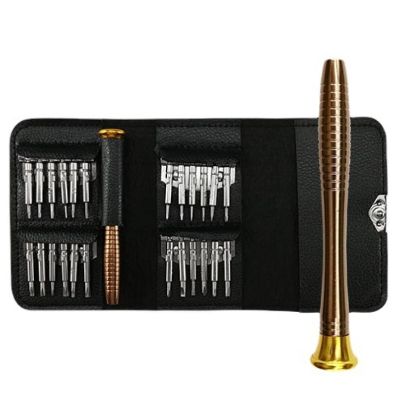 25 in 1 Mini Precision Magnetic Screwdriver Set Pocket Size Portable Repair Tool for Travel Small Item Emergency Fix