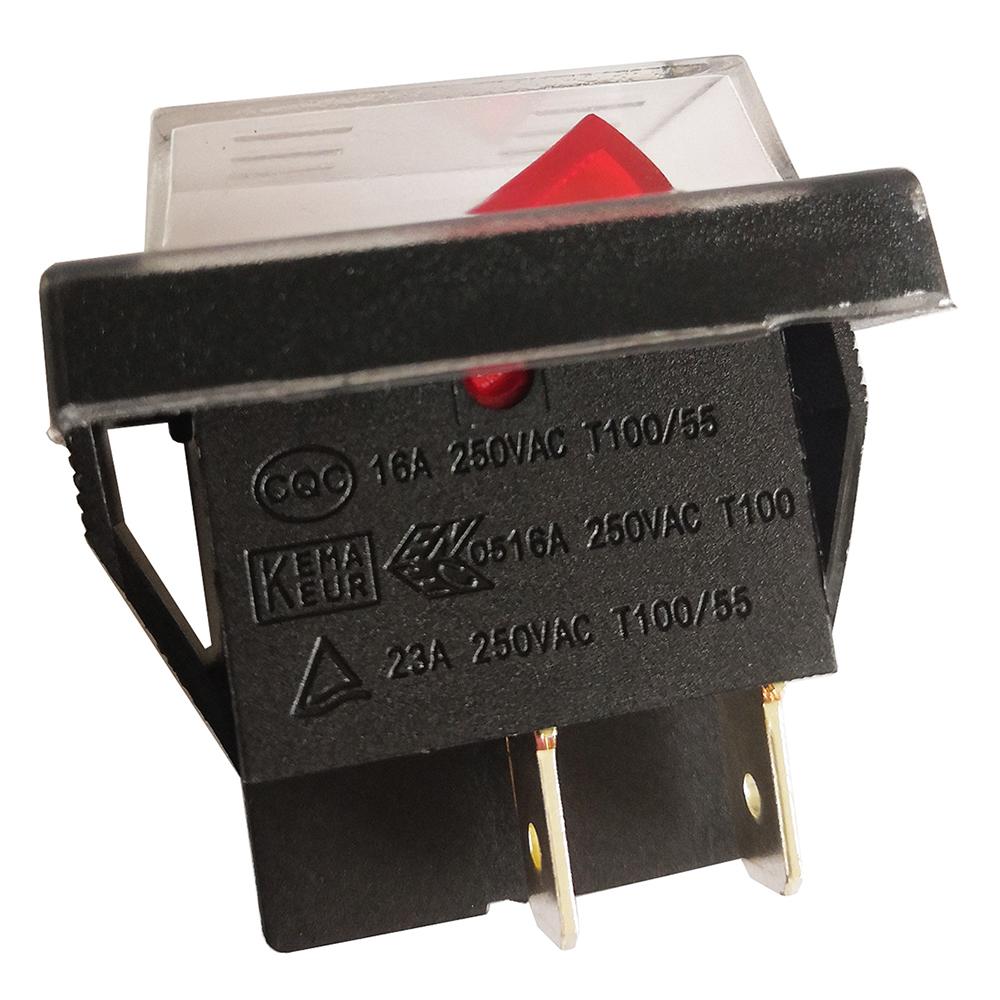 SOKEN Rocker Switches ON-OFF DPST Pushbutton Treadmill Switch RK1-01 4Pins