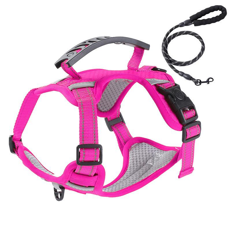 Reflective Adjustable Dog Harness Vest for Medium & Large Dogs - Corgi & Shiba Inu Friendly