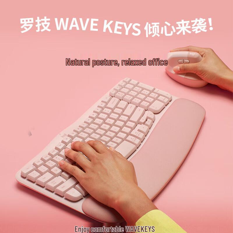 Logitech Wave Keys Ergonomic Wireless Keyboard