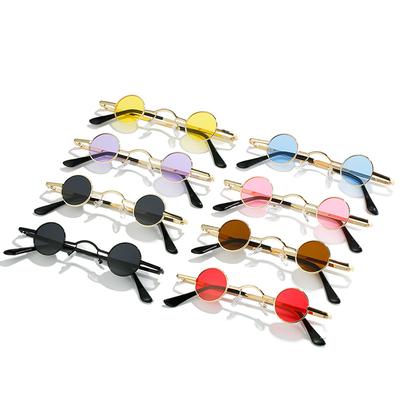 Small Frame Round Retro Sunglasses Men'S And Women'S Shape Mini Small Round Frame Prince Glasses Hip-Hop Sunglasses Tide