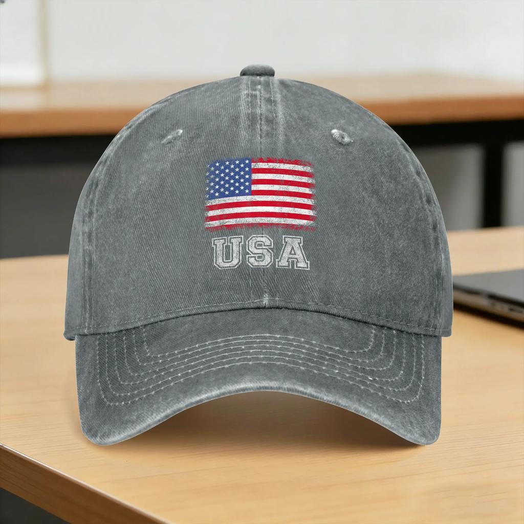 USA Patriotic American Flag Casual Baseball Cap Spring Trucker Hat Adjustable Outdoor Sport Hip Hop Hats UnisexTeens Caps