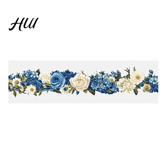 Scratch-resistant Tape Floral Washi Tape, Vintage Flower Pattern PET Decorative Healing Color for Junk Journal Supplies, Scrapbooking, DIY Crafts,