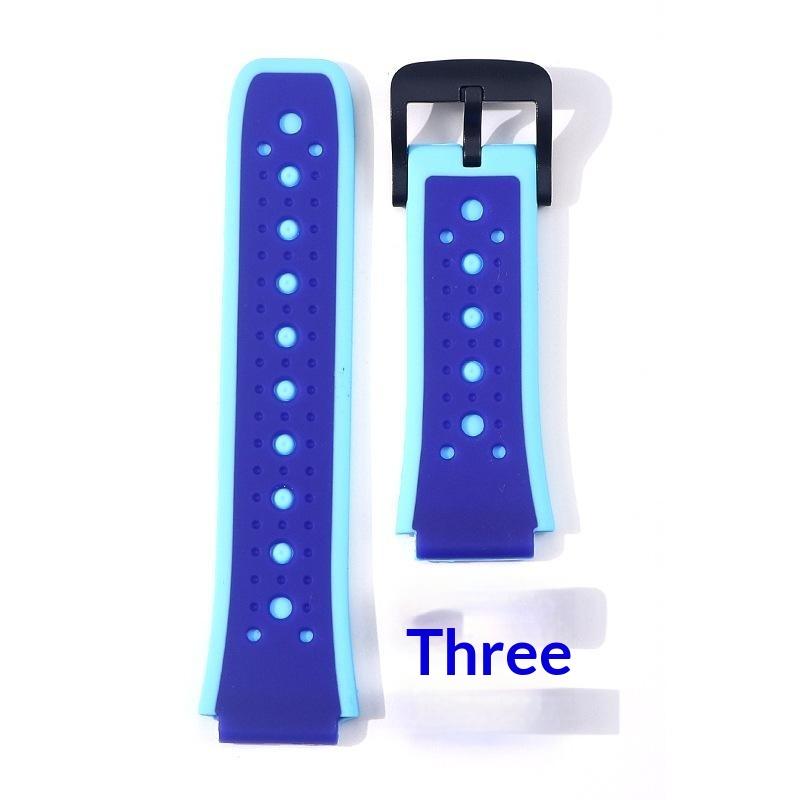 18Mm Universal Kid Smart Sport Watch Band Silicone Strap Adjustable Wristwatch Replacement Strap Waterproof Watch Strap