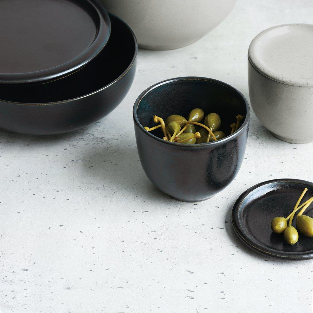 KINTO Storage Container CLK-153 Bowl & Lid, 160x65mm, Black, 29574