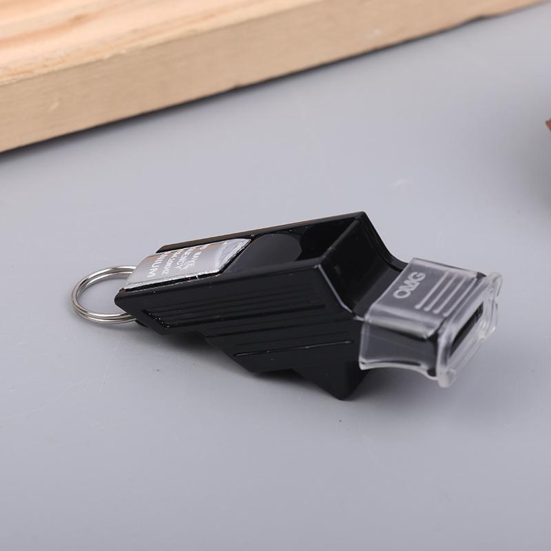Professional Football Referee Whistles With Lanyard Box Big Sound Plastic Whistles Basketball Whistles Coach Equipment