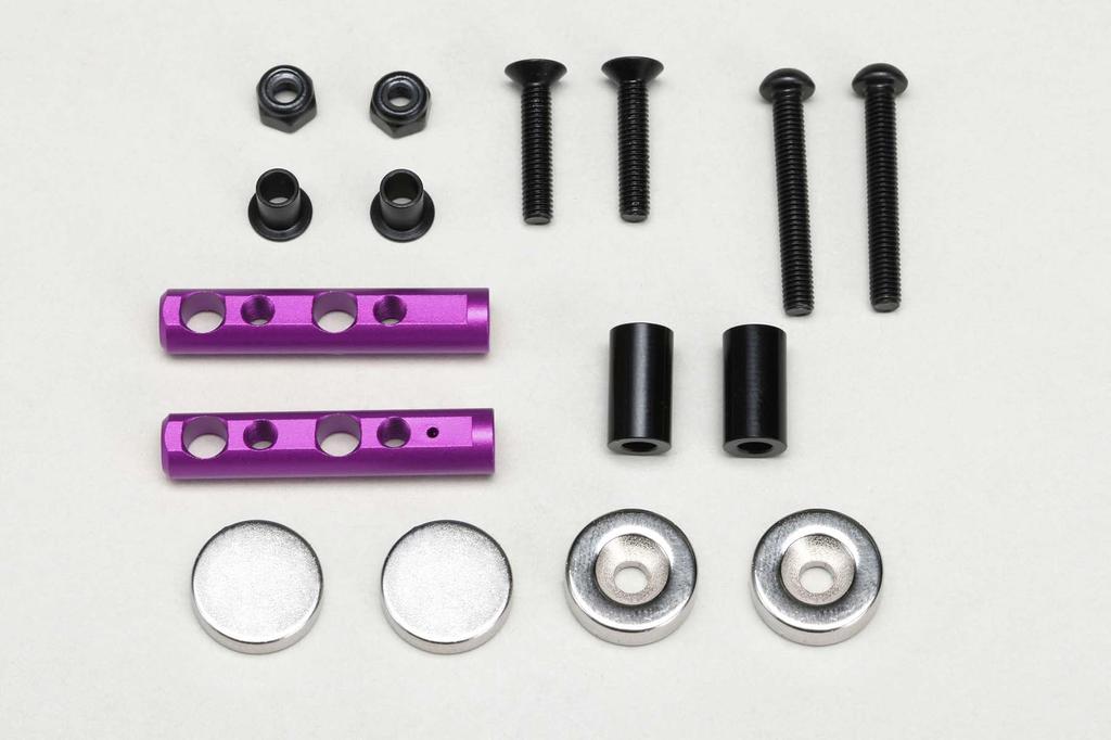 Yokomo Magnetic Rear Body Mount (Purple) Universal ZS-016MGRP