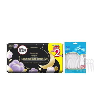 Zahnseiden-Sticks & Damenbinden Bundle
