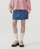 COVERNAT WOMAN Cargo Denim Mini Skirt Blue