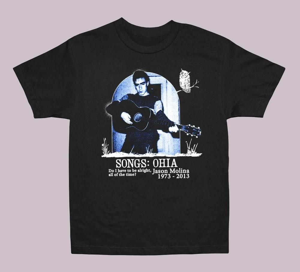 

Songs Ohia RIP Jason Molina Cotton Black S5XL T Shirt For Men T466 Unisex T-Shirt S