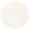 Round Lace Paper, 16cm 20pcs, Cream