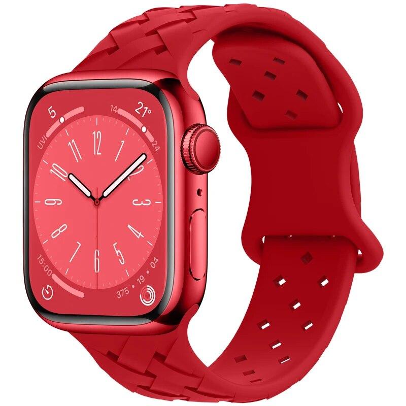 Silikonový řemínek pro řemínek Apple Watch 44 mm 45 mm 49 mm 42 mm 41 mm 40 mm 38 mm řemínek k hodinkám Apple Watch Náramek iwatch Series 3 4 5 6 7 8 9 SE Ultra2