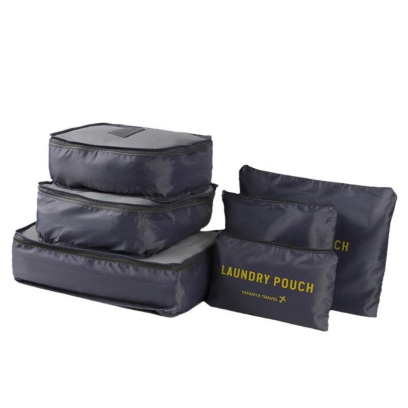 Korean Travel Storage Bag Set - 6 Pieces with Custom Logo