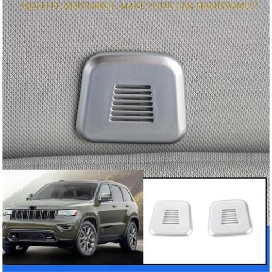 For Jeep Grand Cherokee 2011-2021 ABS Silver Inner Microphone Cover Decor Trim