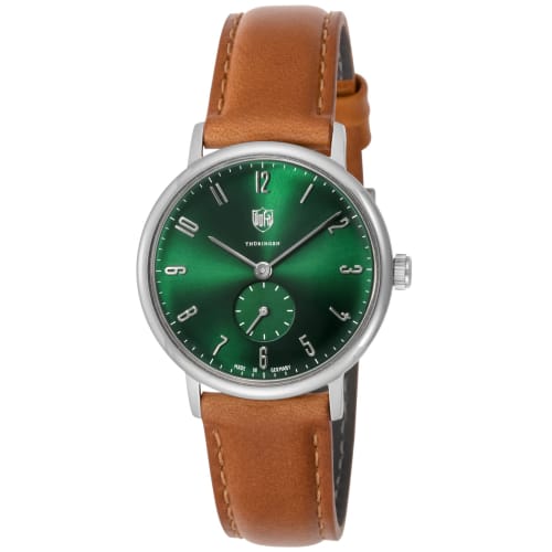 

Duffer Gropius Watch, Green Dial, Brown Stainless Steel, Quartz Movement, 32mm, German Model DF-7001-0M, Women s