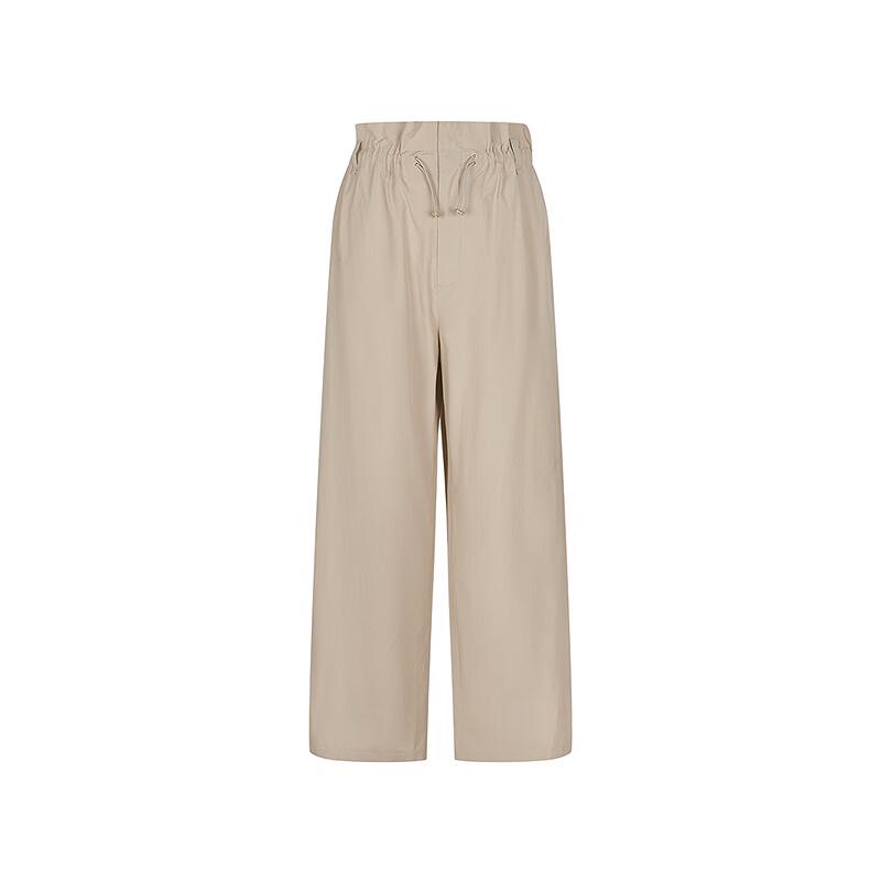 LESS 2025 Summer Cotton Loose Straight Trousers
