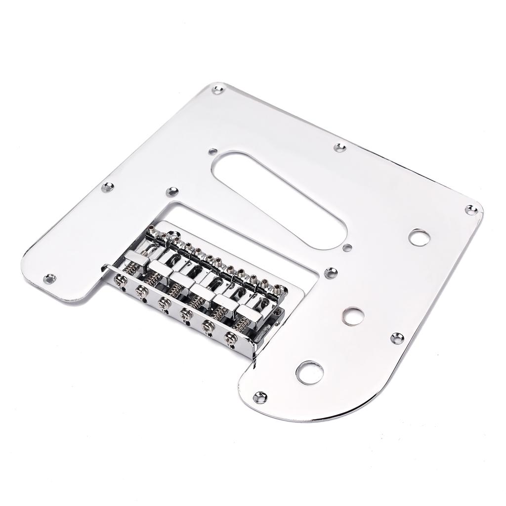 Battipenna per Guitarra Lap Steel Argento con Set Ponte Parti Elettriche