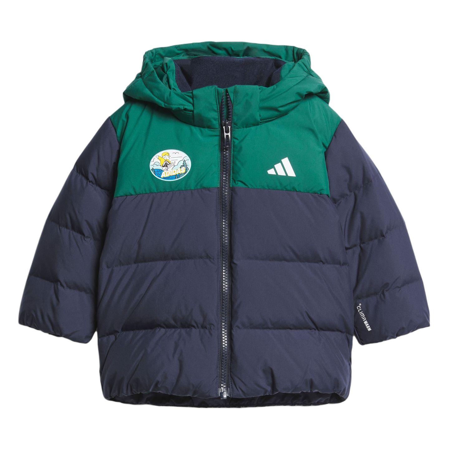 Adidas Пуховик Спортивная одежда Легкая Спортивная серия Утиный пух Модный Ветрозащитный Повседневный Теплый Детские куртки KC5396 86