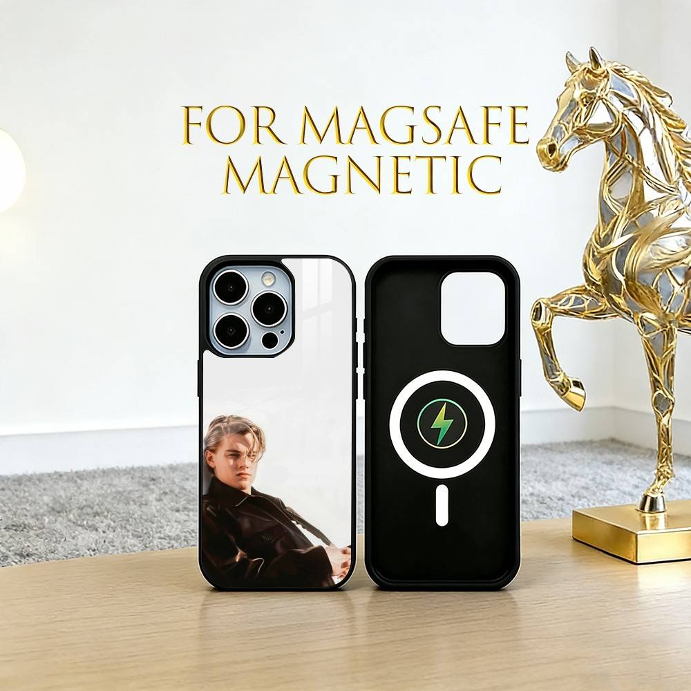 Leonardo DiCaprio Phone Case For iPhone17,16,15,14,13,12,11 Plus,Pro Magnetic with Magsafe Wireless Charging