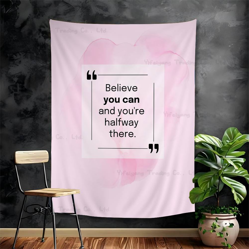 

Pink Love Quote Chart Tapestry Art Science Fiction Room Home Decor Cheap Hippie Wall Hanging 74x94cm(29x37in)
