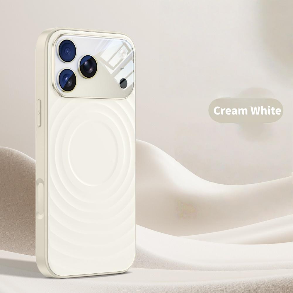 Magnetic Ripple Liquid Siliocne For Magsafe Case For iPhone 17 16 15 Pro Max Clear Camera Protector Cap for iPhone 17 16 Pro