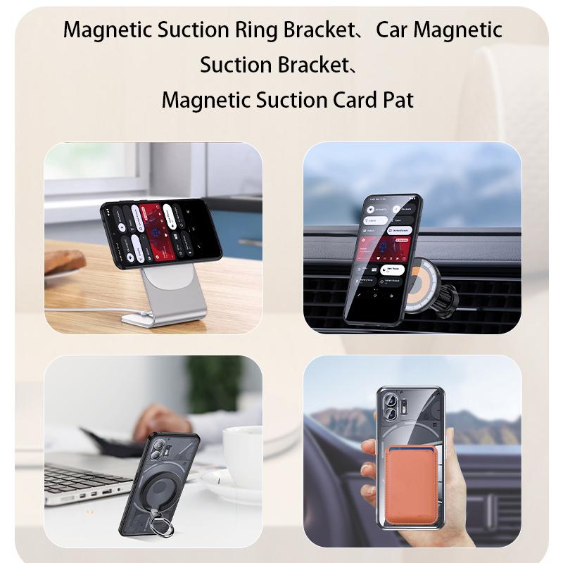 Магнитный чехол для телефона Nothing Phone (2),Чехол для телефона из ПК+ТПУ, совместимый с MagSafe