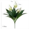 Real Touch Plastic Artificial Green Plants Green Plants Tree Branch Palm Tree Leaves Fake Anthurium Home Decor