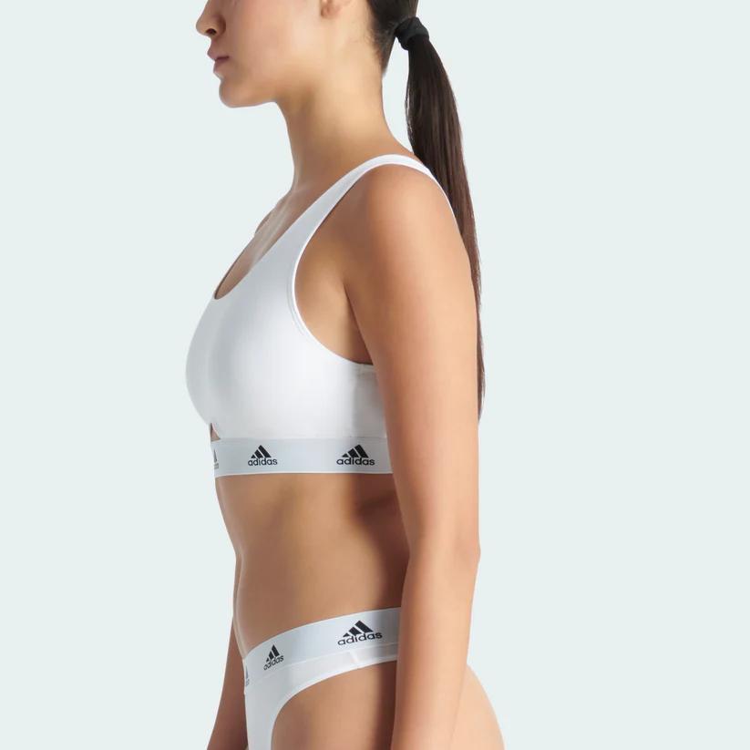 Adidas Quick-Dry Moisture-Wicking Wireless Sports Bra Women Sports Bra White 4A1H77-100