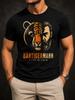 Bartiger Unisexn Alles In Einem Graphic Tiger Stripes Merging Into A Stern Bearded Face Realistic Unisex All TShirt