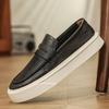 British Style Genuine Leather Man Loafers Handmade Business Casual Boat Shoe Classic Driving Flats Soft Bottom Leisure Walk Shoe