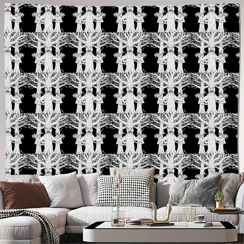 Boho Wall Tapestry Aesthetic Room Decor Nature Tree Branch Pattern Tapestry Large Wall Hanging Dorm Decor Home Textile Art 74x94cm(29x37in)