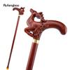 Brown Deer Wooden Single Joint Fashion Walking Stick Decorative Cospaly Cane Halloween Mace Crutch Wand Crosier 95cm