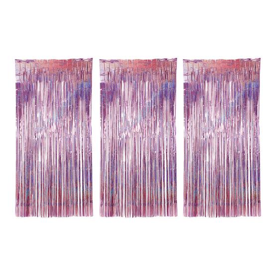 Rain Curtain 1 X 2.5m Sparkling Foil Fringe Backdrop Set