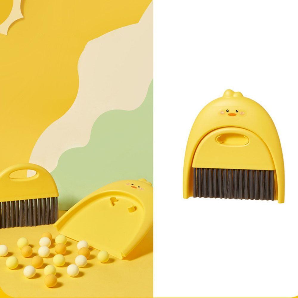 Handheld Mini Dust Pans with Brush Cartoon Keyboard Cleaning Brush Set  Household