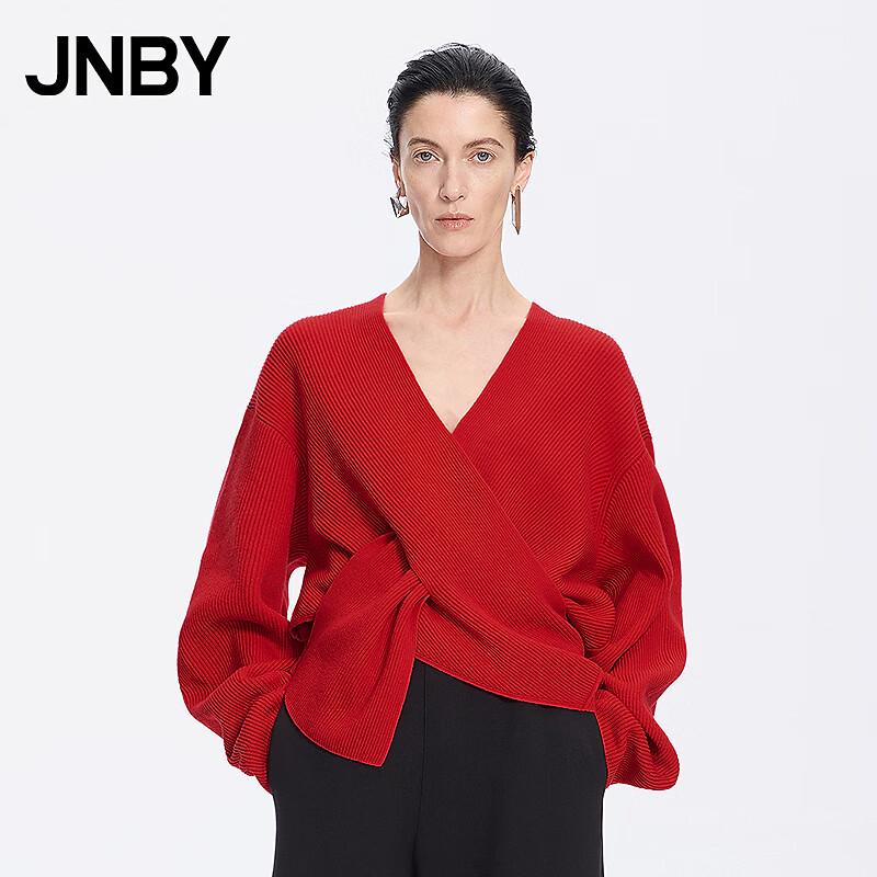 JNBY Spring 2026 V-Neck Wool Knit Pullover Sweater S