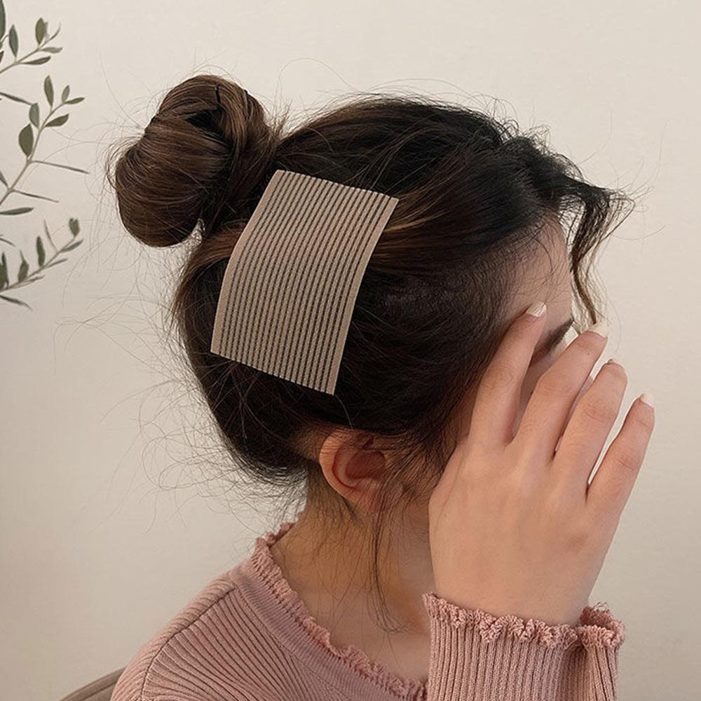 10 Stück Einfarbig Pony Magische Klebepads Haaraufkleber Clip Frauen Gesicht waschen Make-up Klettverschluss Patch Haaraccessoires Styling Werkzeuge